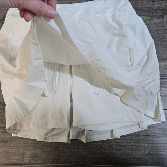Nike Dri-fit Skort Pickleball Tennis Racket Sports White 3 Pockets Shorts Xs - Picture 8 of 12